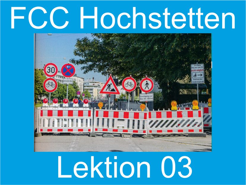 Theoretischer Fahrschulunterricht der FCC Fahrschulen in Hochstetten, Lektion 03