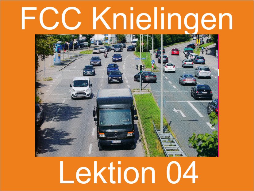 Theoretischer Fahrschulunterricht der FCC Fahrschulen in Knielingen, Lektion 04