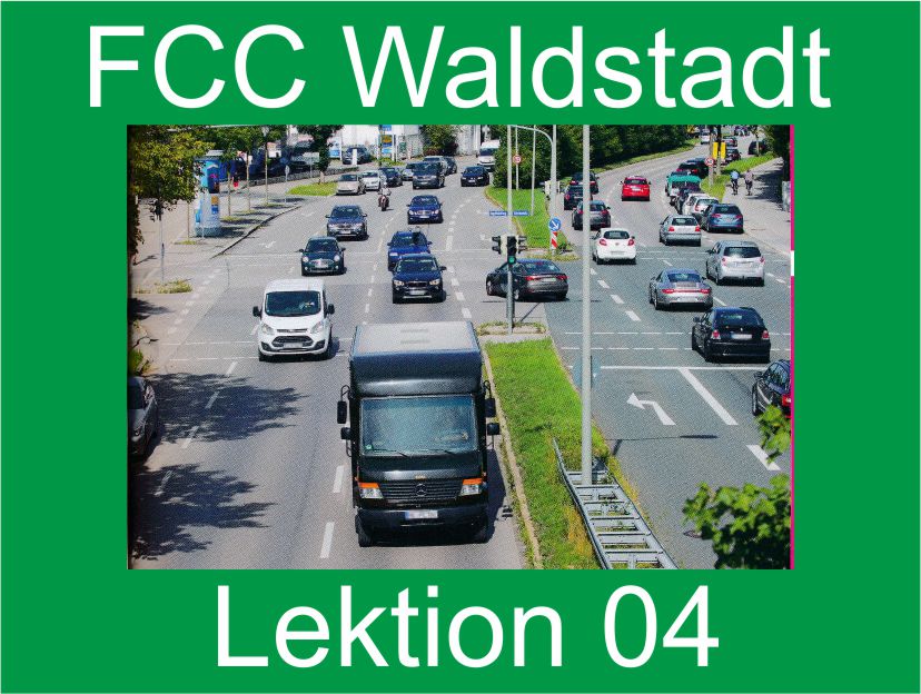 Theoretischer Fahrschulunterricht der FCC Fahrschulen in Karlsruhe / Waldstadt, Lektion 04
