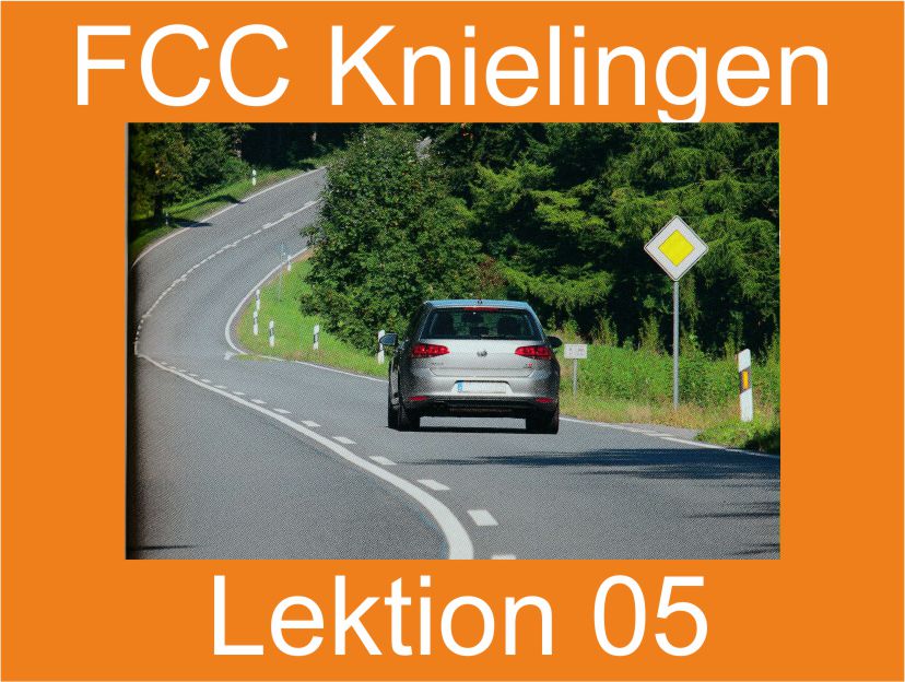 Theoretischer Fahrschulunterricht der FCC Fahrschulen in Knielingen, Lektion 05