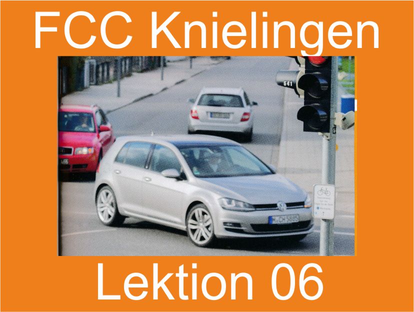 Theoretischer Fahrschulunterricht der FCC Fahrschulen in Knielingen, Lektion 06