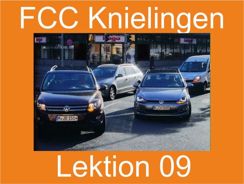 Theoretischer Fahrschulunterricht der FCC Fahrschulen in Knielingen, Lektion 09