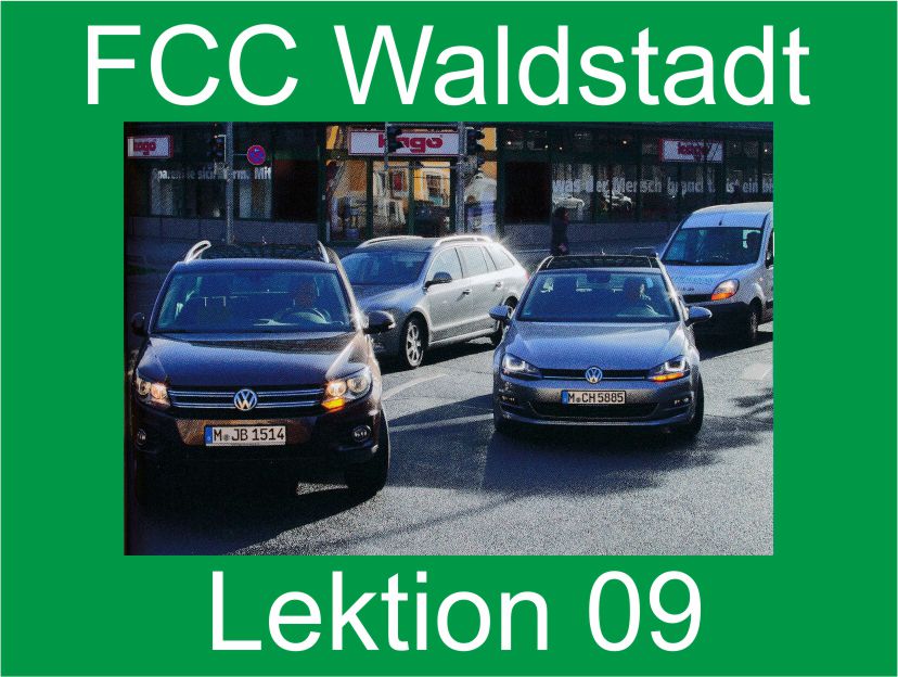 Fahrschulunterricht der FCC Fahrschulen in der Waldstadt, Lektion 09.