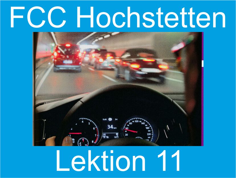 Theoretischer Fahrschulunterricht der FCC Fahrschulen in Hochstetten, Lektion 11