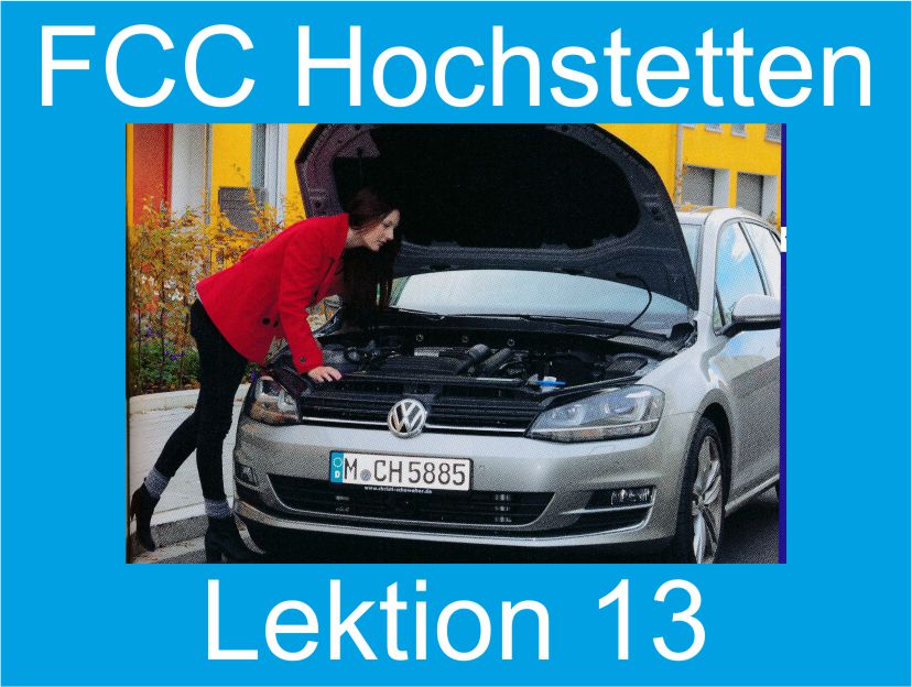Theoretischer Fahrschulunterricht der FCC Fahrschulen in Hochstetten, Lektion 13
