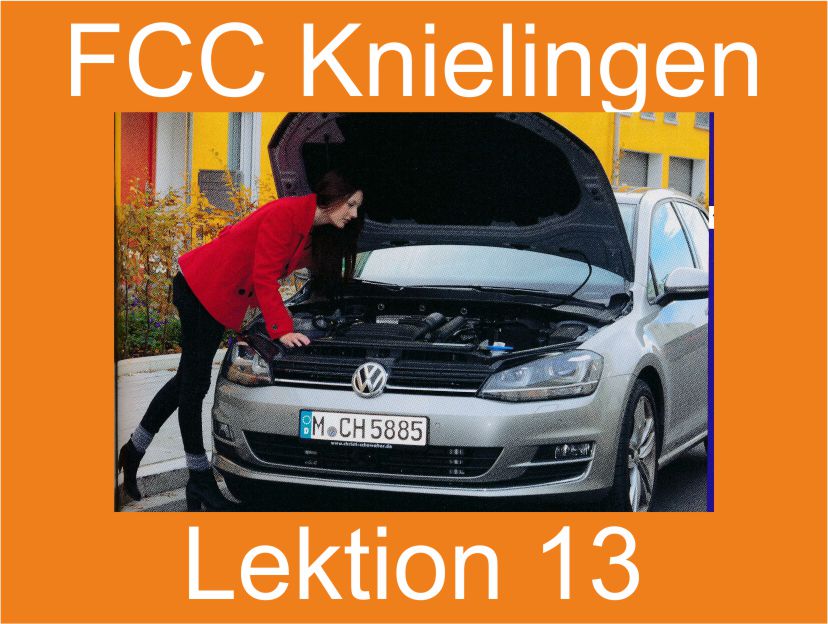 Theoretischer Fahrschulunterricht der FCC Fahrschulen in Knielingen, Lektion 13